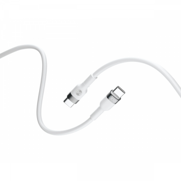 FOREVER Cablu Date si Incarcare USB-C - USB-C Forever Flexible, 100W, 2m, Alb