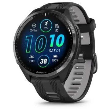 GARMIN Ceas inteligent Garmin Forerunner 965, 3.56 cm, 1.4,  AMOLED, Digital, 454 x 454 pixels, Touchscreen, Negru