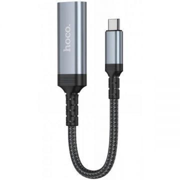 HOCO Adaptor Audio si Video USB-C - HDMI HOCO UA43A, Gri