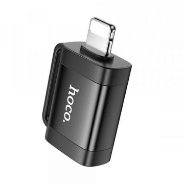 HOCO Adaptor OTG Lightning - USB-A HOCO UA31A, Negru