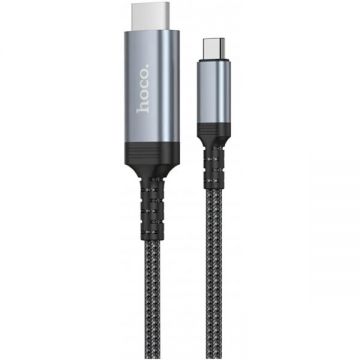 HOCO Cablu Audio si Video USB-C - HDMI HOCO UA43, 1.8m, Gri