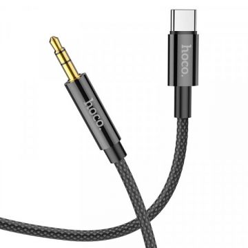 HOCO Cablu Audio USB-C - 3.5mm HOCO UPA19, 1m, Negru