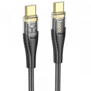 HOCO Cablu Date si Incarcare USB-C - USB-C HOCO U121, 60W, 1.2m, Negru