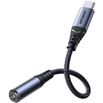 JOYROOM Adaptor Audio USB-C - 3.5mm Joyroom SY-C01, Negru