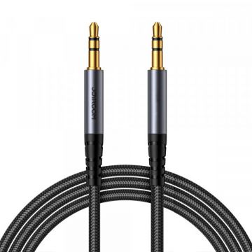 JOYROOM Cablu Audio 3.5mm - 3.5mm Joyroom SY-A08, 1.2m, Negru