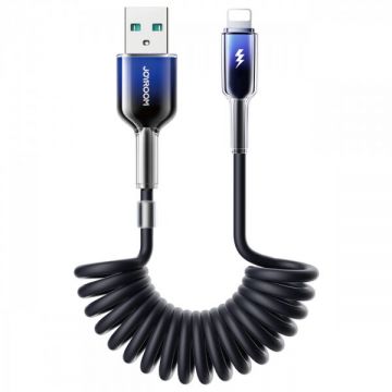 JOYROOM Cablu Date si Incarcare USB-A - Lightning Joyroom S-A43 Crystal, 18W, 1.5m, Negru