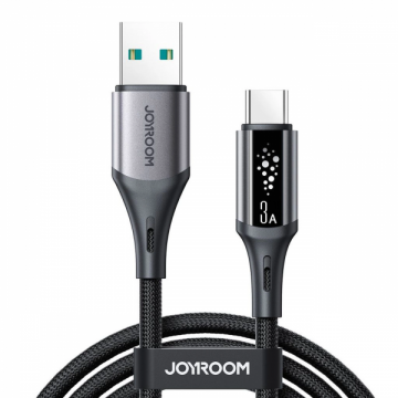 JOYROOM Cablu Date si Incarcare USB-A - USB-C Joyroom S-A60 StarTalk, 18W, 1.2m, Negru