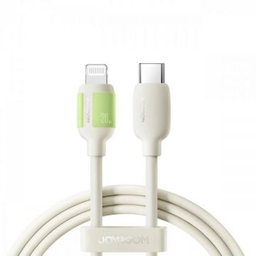 JOYROOM Cablu Date si Incarcare USB-C - Lightning Joyroom S-A53, 30W, 1.2m, Bej