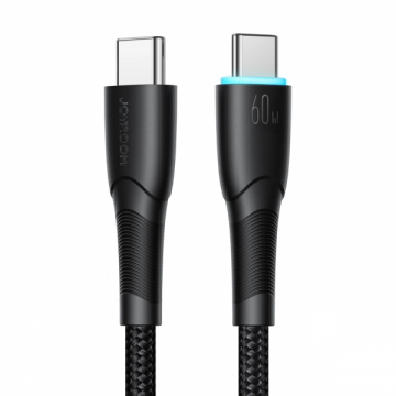 JOYROOM Cablu Date si Incarcare USB-C - USB-C Joyroom S-A32, 60W, 1m, Negru