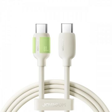 JOYROOM Cablu Date si Incarcare USB-C - USB-C Joyroom S-A53, 60W, 1.2m, Bej