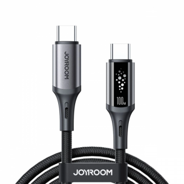 JOYROOM Cablu Date si Incarcare USB-C - USB-C Joyroom S-A60 StarTalk, 100W, 1.2m, Negru