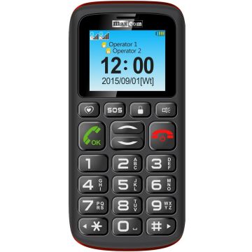 Maxcom Telefon mobil Maxcom Senior MM428BB, 1.8 inch, Dual SIM, 2G, Negru