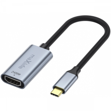 MaXlife Adaptor Audio si Video USB-C - HDMI MaXlife MXHC-01, Gri