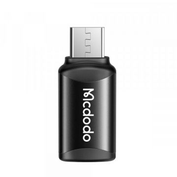 Mcdodo Adaptor Date si Incarcare USB-C - microUSB McDodo OT-7690, Negru