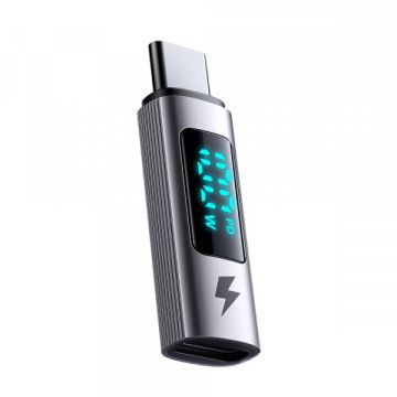 Mcdodo Adaptor Date si Incarcare USB-C - USB-C McDodo OT-6090 Wales Display, Negru