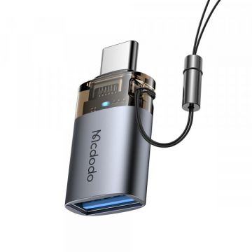 Mcdodo Adaptor OTG USB-C - USB-A McDodo OT-7400, Negru
