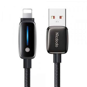 Mcdodo Cablu Date si Incarcare USB-A - Lightning McDodo CA-0010, 18W, 1.2m, Negru
