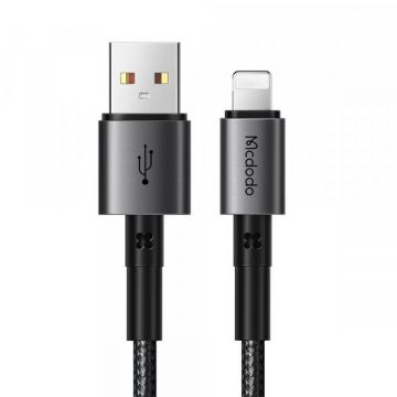 Mcdodo Cablu Date si Incarcare USB-A - Lightning McDodo CA-3580, 18W, 1.2m, Negru