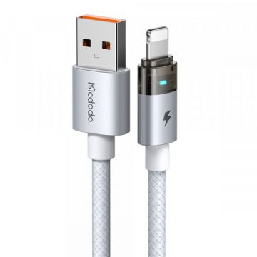 Mcdodo Cablu Date si Incarcare USB-A - Lightning McDodo CA-6912, 18W, 1.2m, Alb