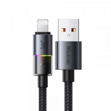 Mcdodo Cablu Date si Incarcare USB-A - Lightning McDodo CA-8170 Colorful, 18W, 1.2m, Negru