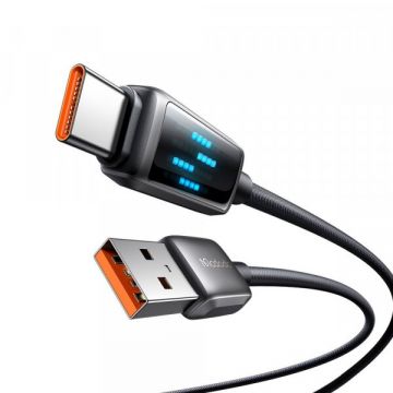 Mcdodo Cablu Date si Incarcare USB-A - USB-C McDodo CA-2350 Display, 100W, 1.2m, Negru