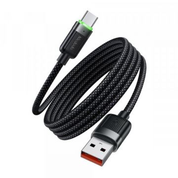 Mcdodo Cablu Date si Incarcare USB-A - USB-C McDodo CA-5650 Self Winding, 66W, 1.2m, Negru