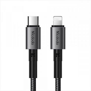 Mcdodo Cablu Date si Incarcare USB-C - Lightning McDodo CA-2850, 36W, 1.2m, Negru