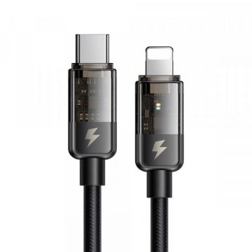 Mcdodo Cablu Date si Incarcare USB-C - Lightning McDodo CA-3160 Auto Power Off, 36W, 1.2m, Negru