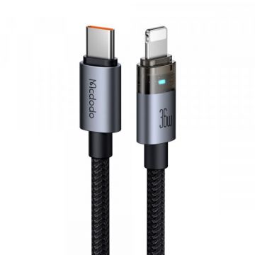 Mcdodo Cablu Date si Incarcare USB-C - Lightning McDodo CA-6940, 36W, 1.2m, Negru