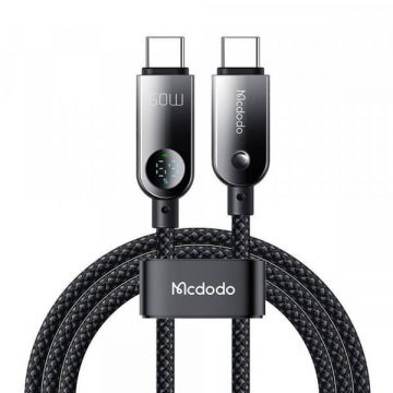Mcdodo Cablu Date si Incarcare USB-C - USB-C McDodo CA-4780 Display, 60W, 1.2m, Negru