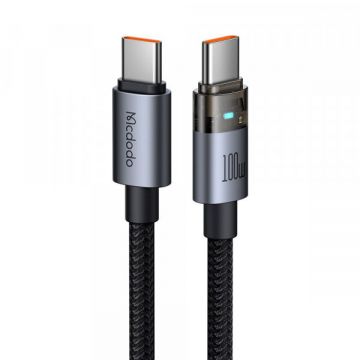 Mcdodo Cablu Date si Incarcare USB-C - USB-C McDodo CA-5580, 100W, 1.2m, Negru