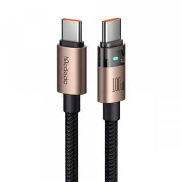 Mcdodo Cablu Date si Incarcare USB-C - USB-C McDodo CA-5581, 100W, 1.2m, Auriu