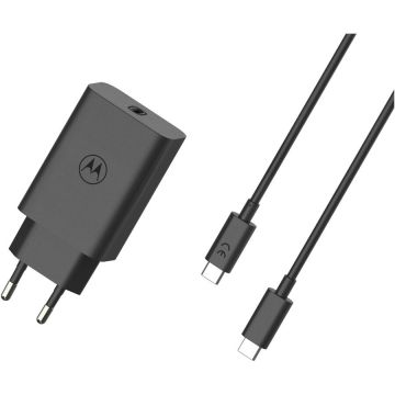 Motorola Incarcator retea Motorola TurboPower 68 GaN w/ 6.5A, USB-C cable, Negru