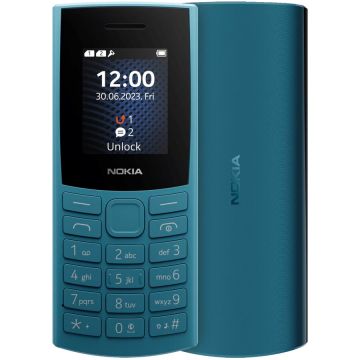 Nokia Telefon mobil Nokia 105 (2023), Dual SIM, 4G, 1450 mAh, Albastru