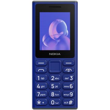 Nokia Telefon mobil Nokia 105 (2024), ecran 2 inch, Dual SIM, 4 MB RAM, 2G, baterie 1000 mAh, Albastru