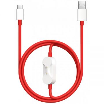 OnePlus Cablu Date si Incarcare USB-A - USB-C / Pogo Pin OnePlus DL162, 80W, 1.2m, Rosu 5461100665