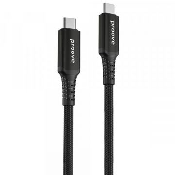 Proove Cablu Date si Incarcare USB-C - USB-C Proove Speed Line, 240W, 1m, Negru