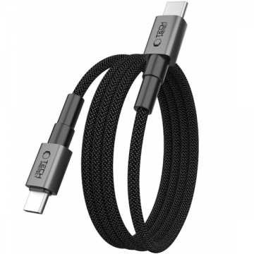 Tech-Protect Cablu Date si Incarcare USB-C - USB-C Tech-Protect Ultraboost DNA MagTwist, 100W, 2m, Gri