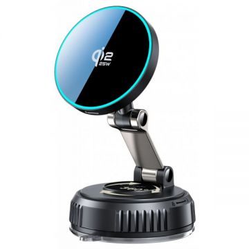 Tech-Protect Incarcator auto wireless Tech-Protect  MM25W-V8, 25W, Negru