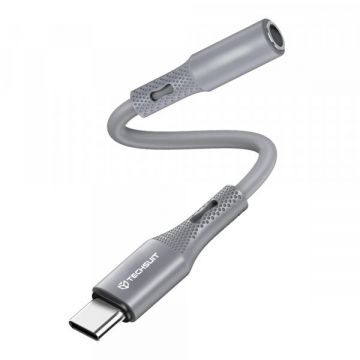 techsuit Adaptor Audio USB-C - 3.5mm Techsuit AC1 SoundFlex, Gri