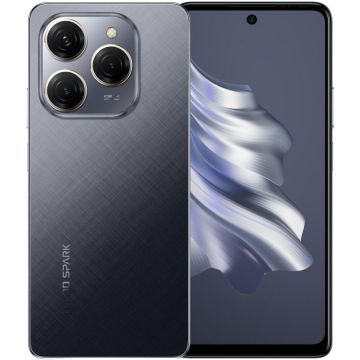 Tecno Telefon mobil  Tecno Spark 20 Pro, Ecran 120 Hz, 256GB, 12GB RAM, Dual SIM, 4G, Camera 108 MPX, Baterie 5000 mAh, Negru