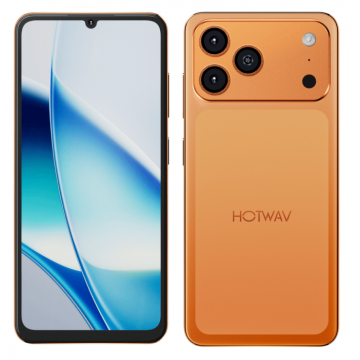 Telefon Mobil HOTWAV A17 Pro Max, Portocaliu, 4G LTE, Ecran 6.75   120Hz, 16GB RAM (4GB + 12GB extensibili), 256GB, Android 15, 5160mAh, Dual SIM