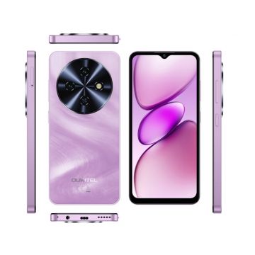 Telefon Mobil Oukitel C5, Roz, 4G LTE, Ecran 6.6   HD+, 16GB RAM (4GB + 12GB extensibili), 64GB, Camera 13MP, Android 14, Dual SIM