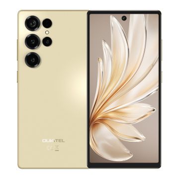 Telefon Mobil Oukitel C66, Auriu, 4G LTE, Ecran 6.73   HD+ 120Hz, 16GB RAM (4GB + 12GB extensibili), 128GB ROM, Camera 64MP, Baterie 5000mAh, Android 16, Dual SIM