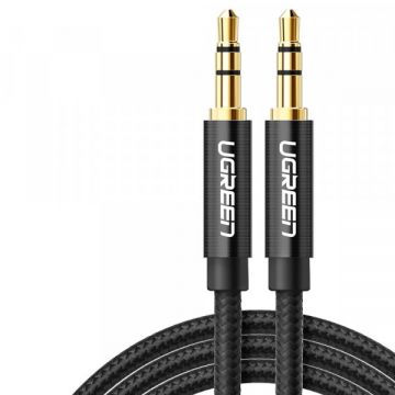 Ugreen Cablu Audio 3.5mm - 3.5mm UGREEN AV112, 2m, Negru