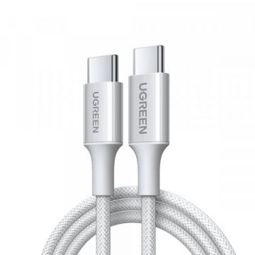 Ugreen Cablu Date si Incarcare USB-C - USB-C UGREEN L501, 60W, 1m, Gri