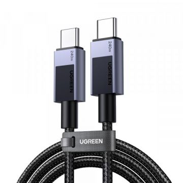 Ugreen Cablu Date si Incarcare USB-C - USB-C UGREEN L513, 240W, 2m, Negru