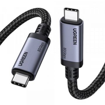 Ugreen Cablu Date si Incarcare USB-C - USB-C UGREEN L706 (65383), 240W, 1m, Negru
