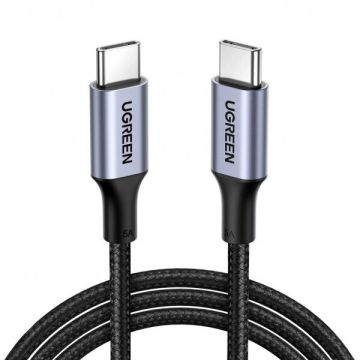 Ugreen Cablu Date si Incarcare USB-C - USB-C UGREEN US316, 100W, 0.5m, Gri