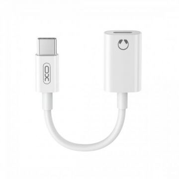 XO&nbsp;Design Adaptor Audio USB-C - Lightning XO Design NB-R268B, Alb